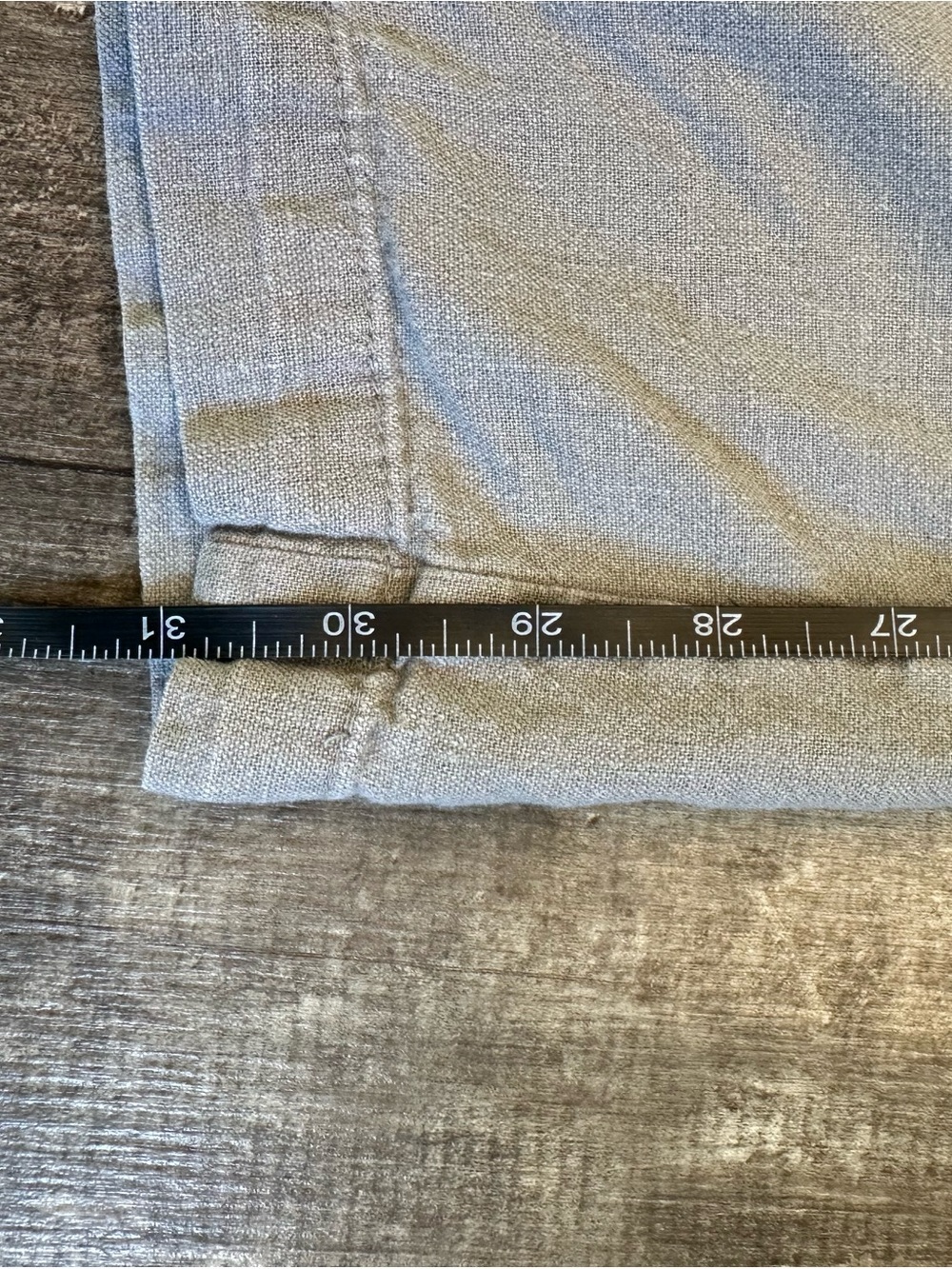Old Navy Light Grey Drawstring Linen Pants Size Large - Picture 7 of 8